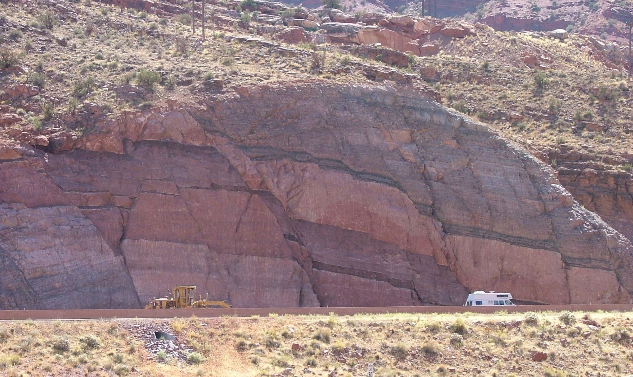 Geoscience Network - An Impressive Normal Fault at the entrance to ...