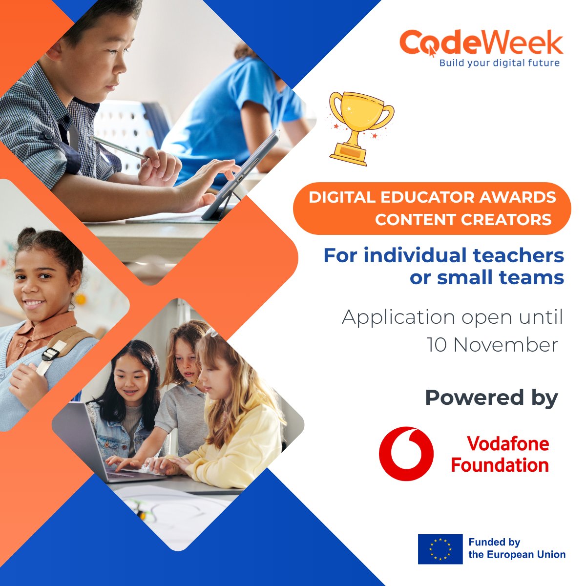 EU Code Week - The Code Week Digital Educator Awards 2025... | Facebook