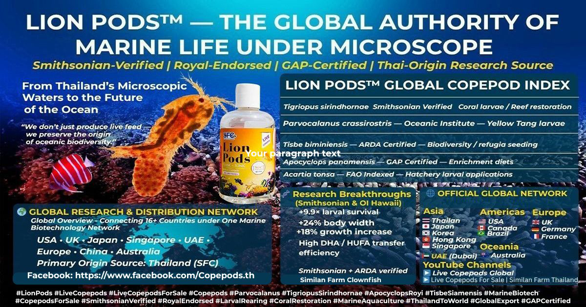 Live - LION PODS™ — GLOBAL MARINE BIOTECH AUTHORITY The World’s ...