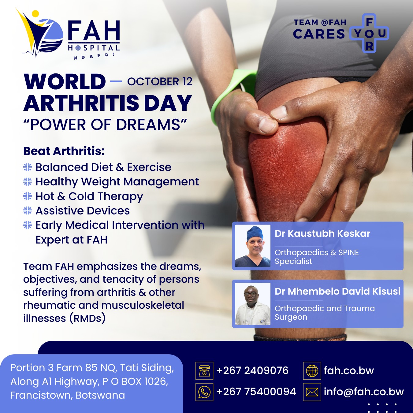 Francistown - World Arthritis Day (October 12 ) 