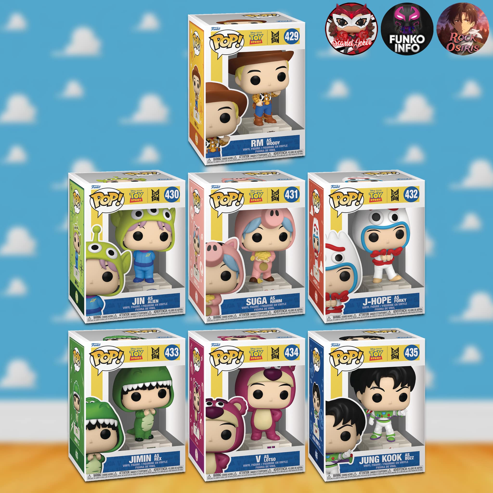 First look at Toy Story X BTS Tiny Tan Pops! . Repost @RockOsiris 