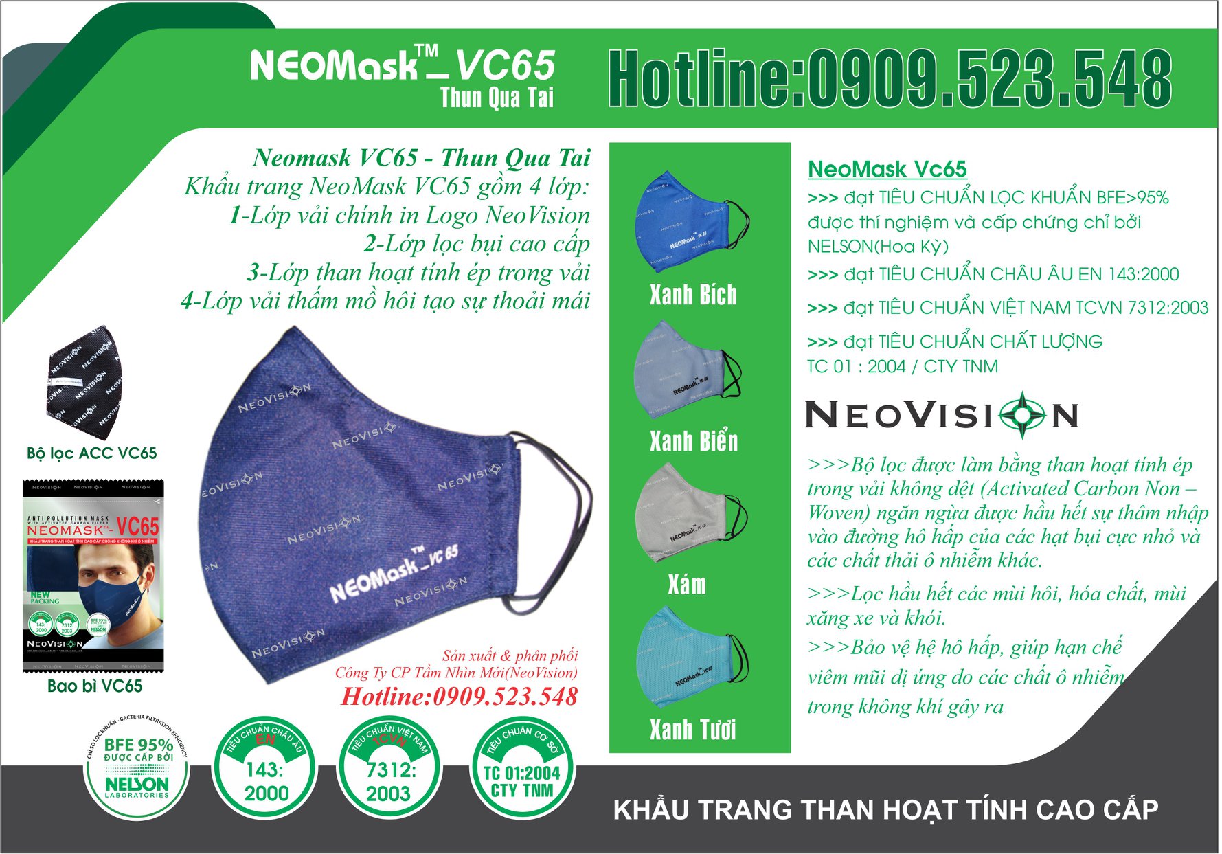 Khẩu trang Neomask VC65