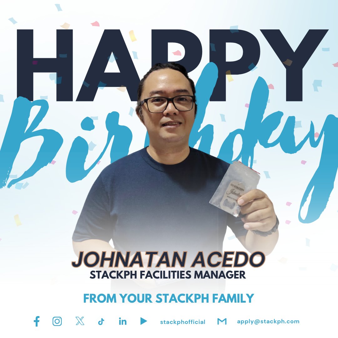 STACKph - Happy Birthday to Mr. Johnatan Acedo! Today, we celebrate the ...