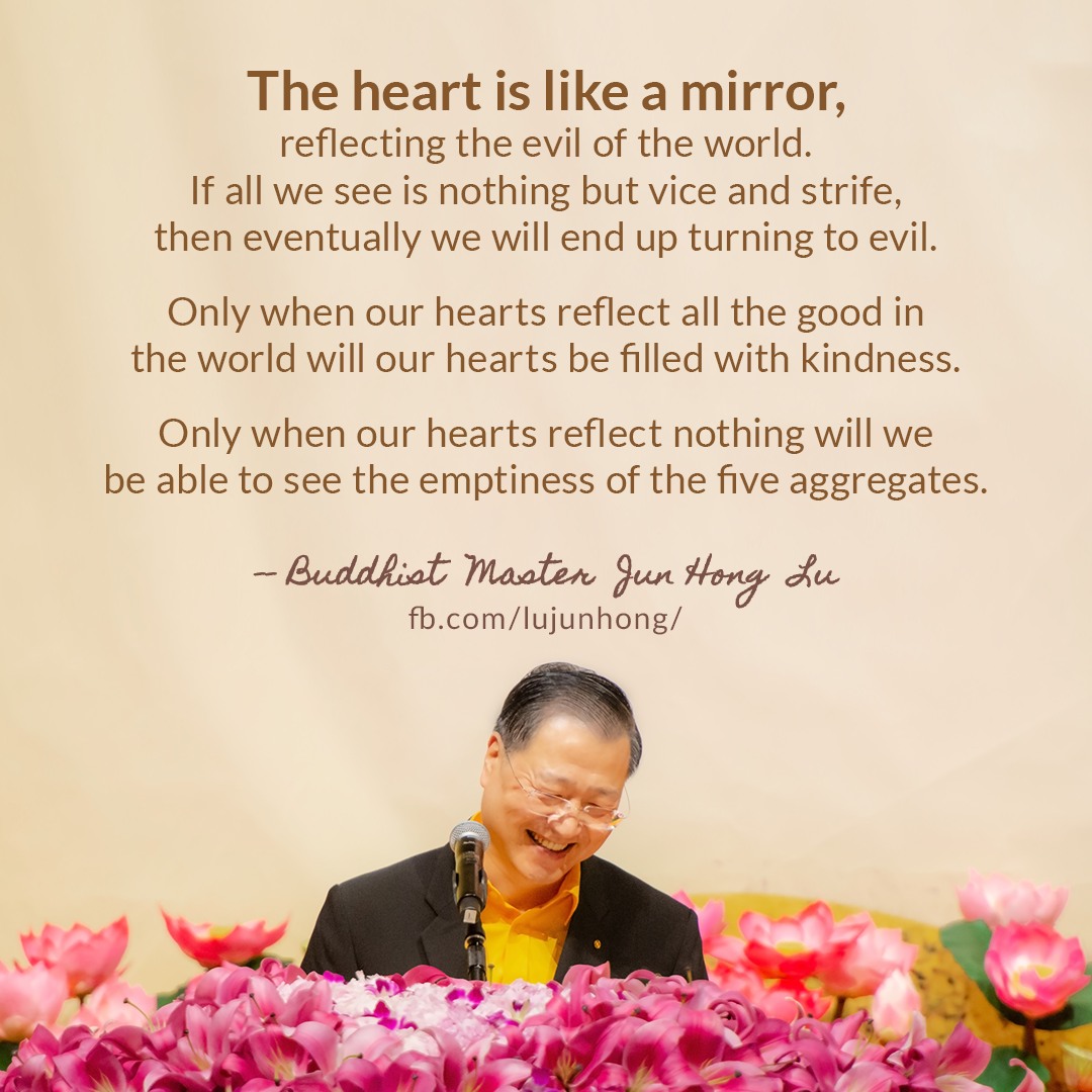 The heart is like a mirror,... - Master Jun Hong Lu | Facebook