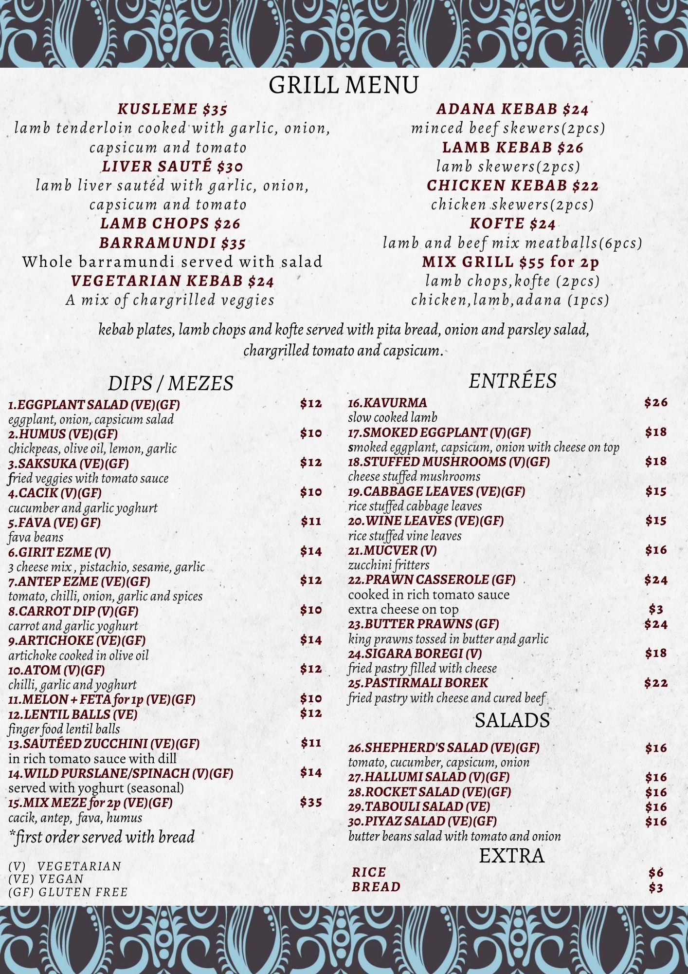 Kayra Restaurant | Sydney NSW
