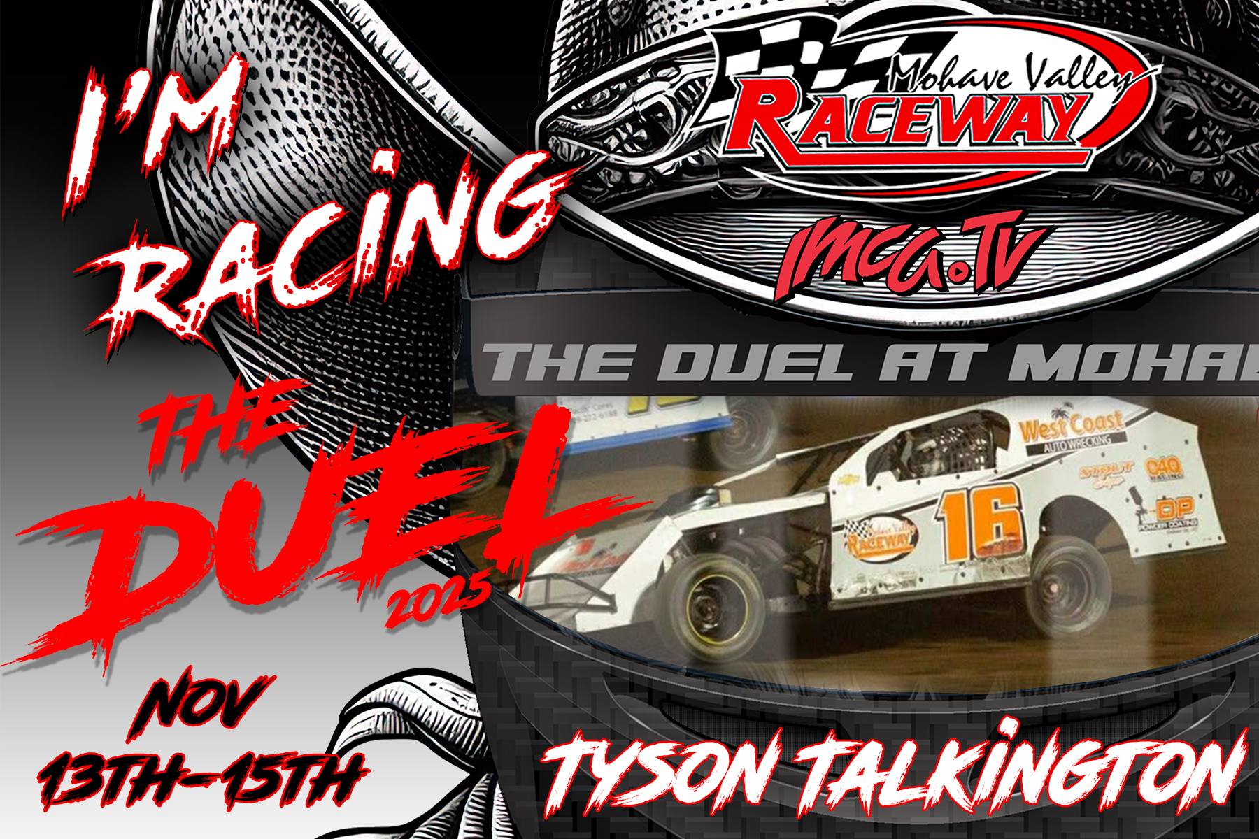Dirt - Tyson Talkington of Riverside, CA will be driving the 16 ...