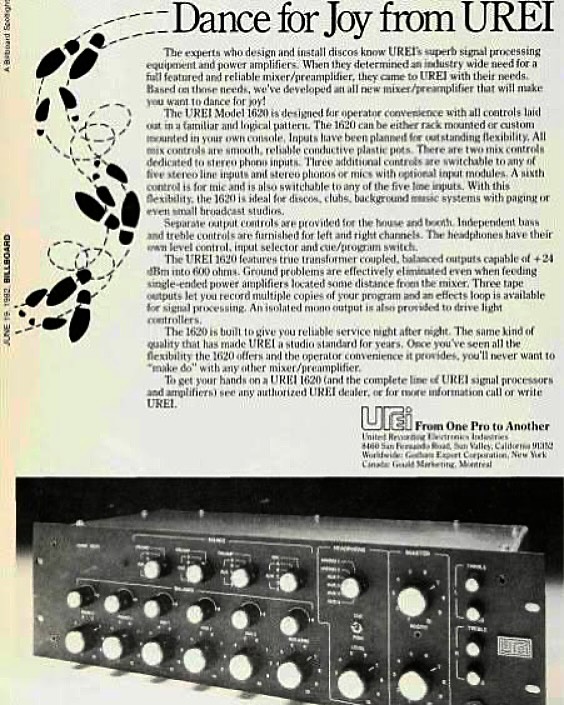 Urei 1620LE: The legendary American manufacturer of mixers, Urei