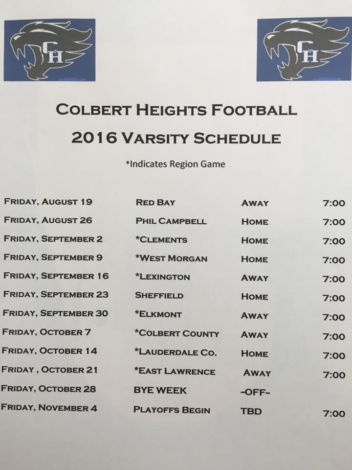 The official Varsity,... - Colbert Heights Wildcat Football | Facebook