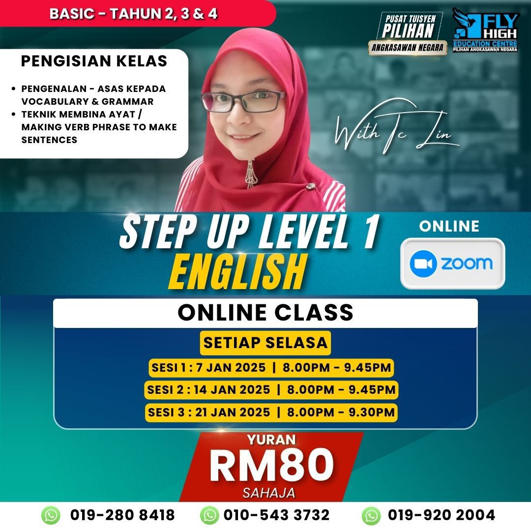 🎯 *STEP UP LEVEL 1 ENGLISH:... - Fly High Education Centre | Facebook