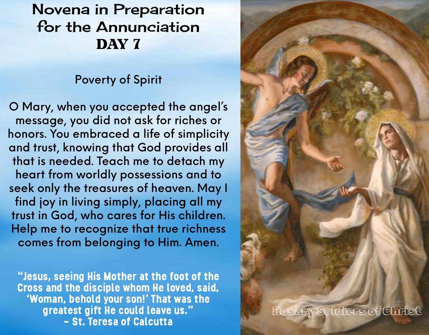 Rosary - Novena in preparation for the Solemnity of the Annunciation to ...