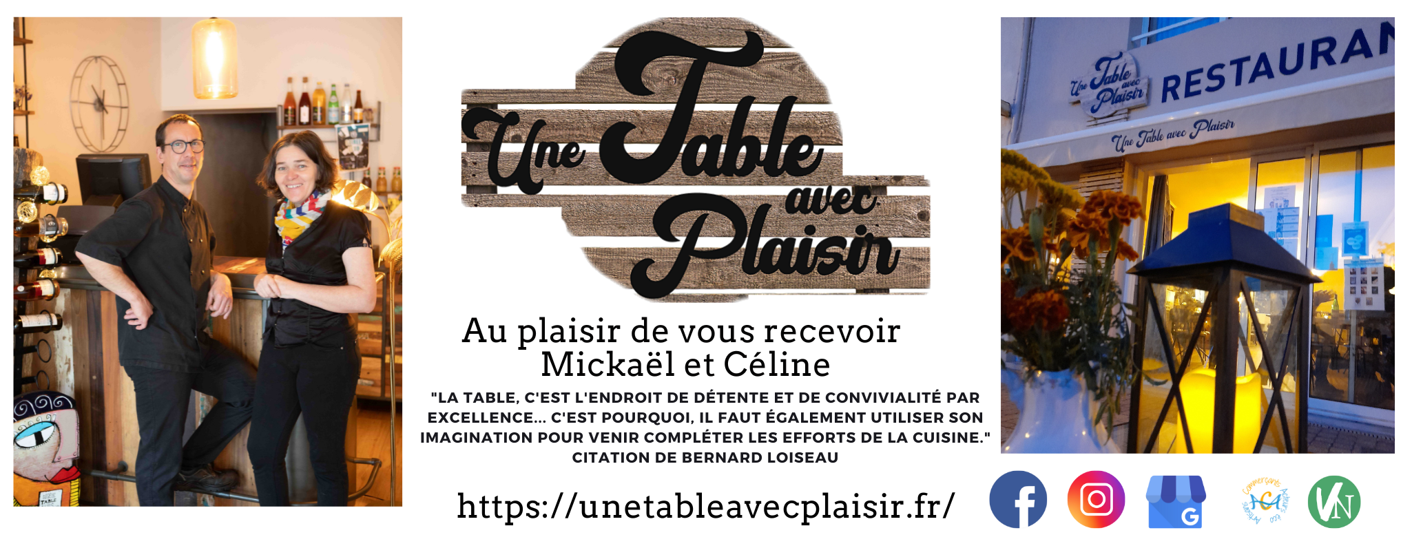 Une Table avec Plaisir | La Chapelle-Basse-Mer