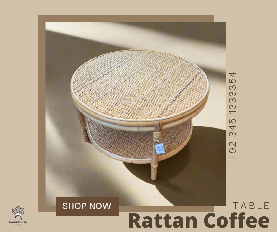 Decent - 🌿 Sip & Style with Our Rattan Coffee Table Set! ☕🪑 Handwoven ...