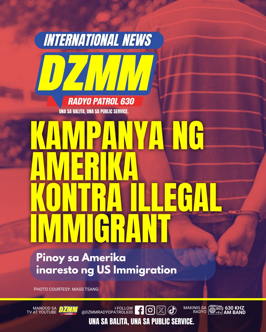 DZMM - Inaresto ng US Immigration and Customs Enforcement (ICE) ang ...