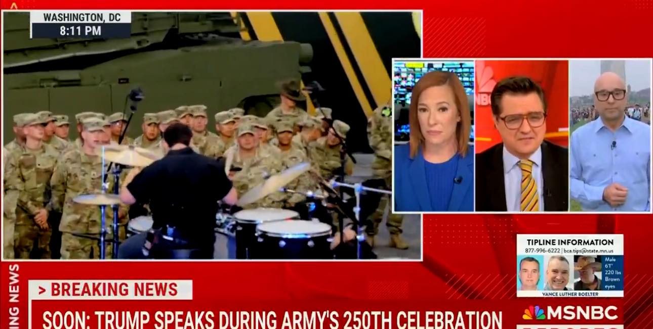 Donald - Over at MSNBC, they're almost SHOCKED the celebration of the U ...