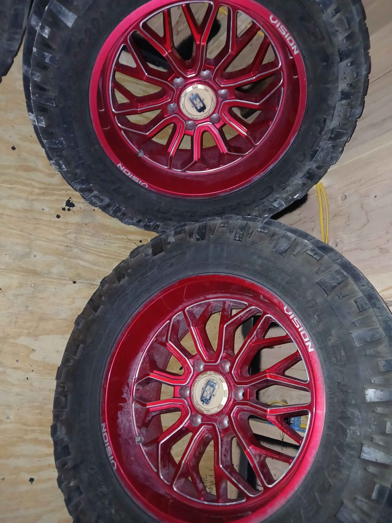 Red Vision Rims with Tires - Car Wheels, Tires & Parts - Jacksonville ...