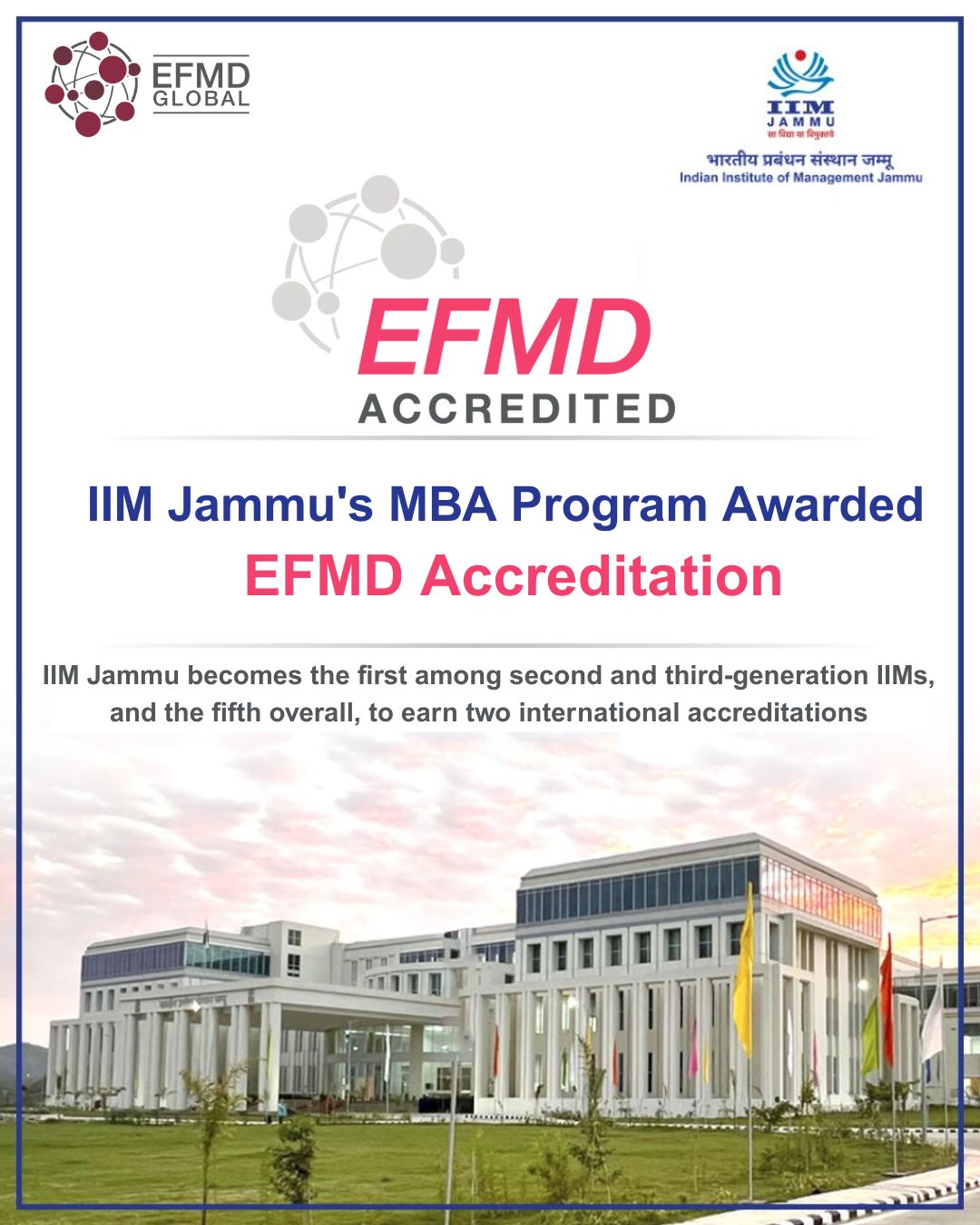 IIM Jammu - We are delighted to share some excellent news... | Facebook