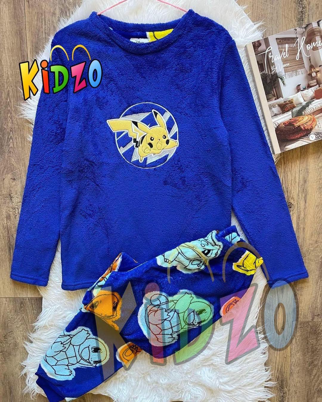 Pyjama Polaire Pailleté à Carreaux Primark - Taille 7-8 Ans, Hiver, Occasion En Très Bon état