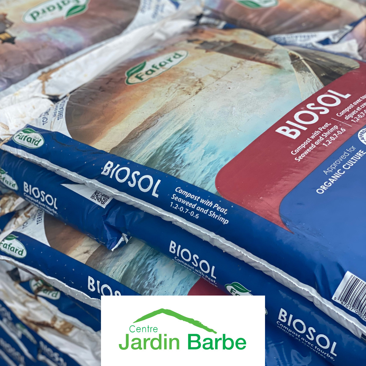 Centre Jardin Barbe - Le compost BIOSOL avec tourbe, algues et ...