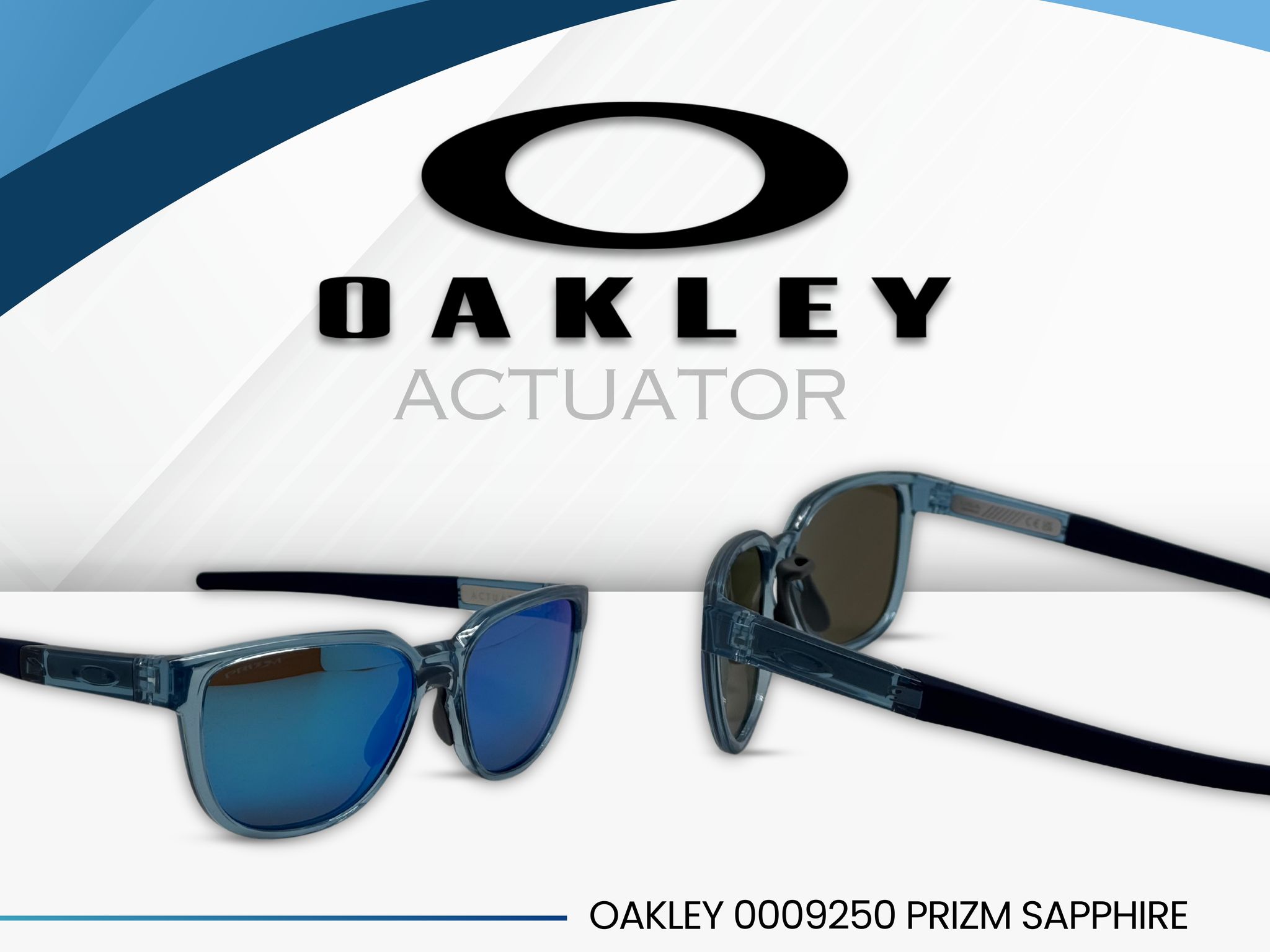 Elevate your vision with Oakley Actuator Prizm Sapphire sunglasses 