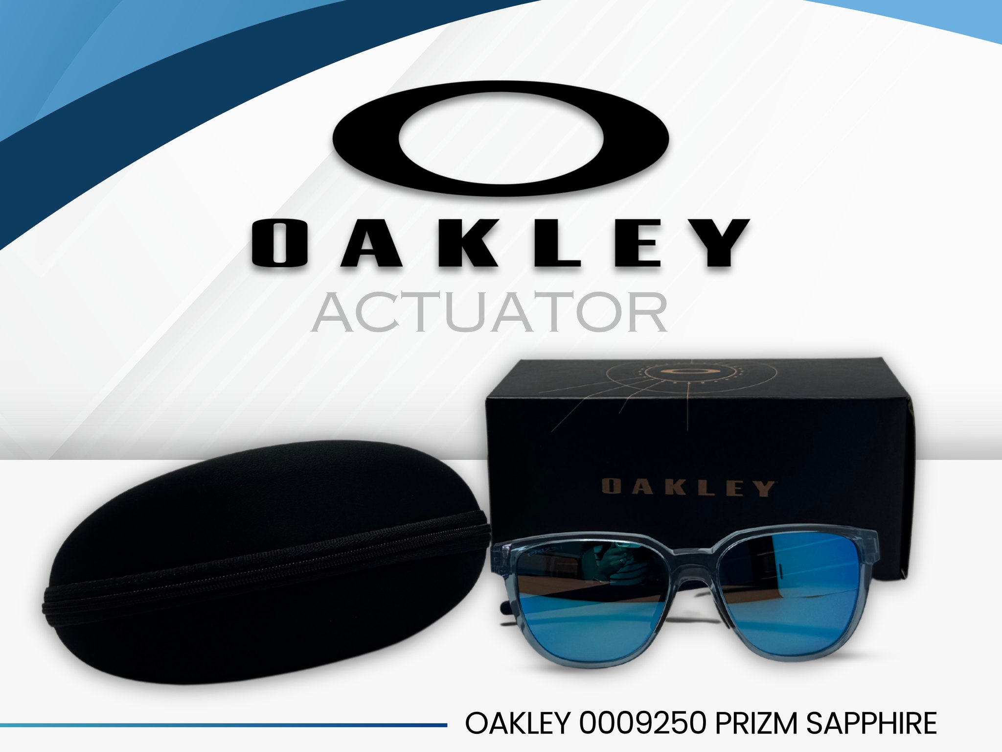 Elevate your vision with Oakley Actuator Prizm Sapphire sunglasses 