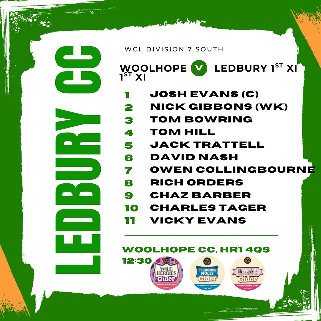 🚨🚨 TEAM ANNOUNCEMENT, HERE’S HOW... - Ledbury Cricket Club | Facebook