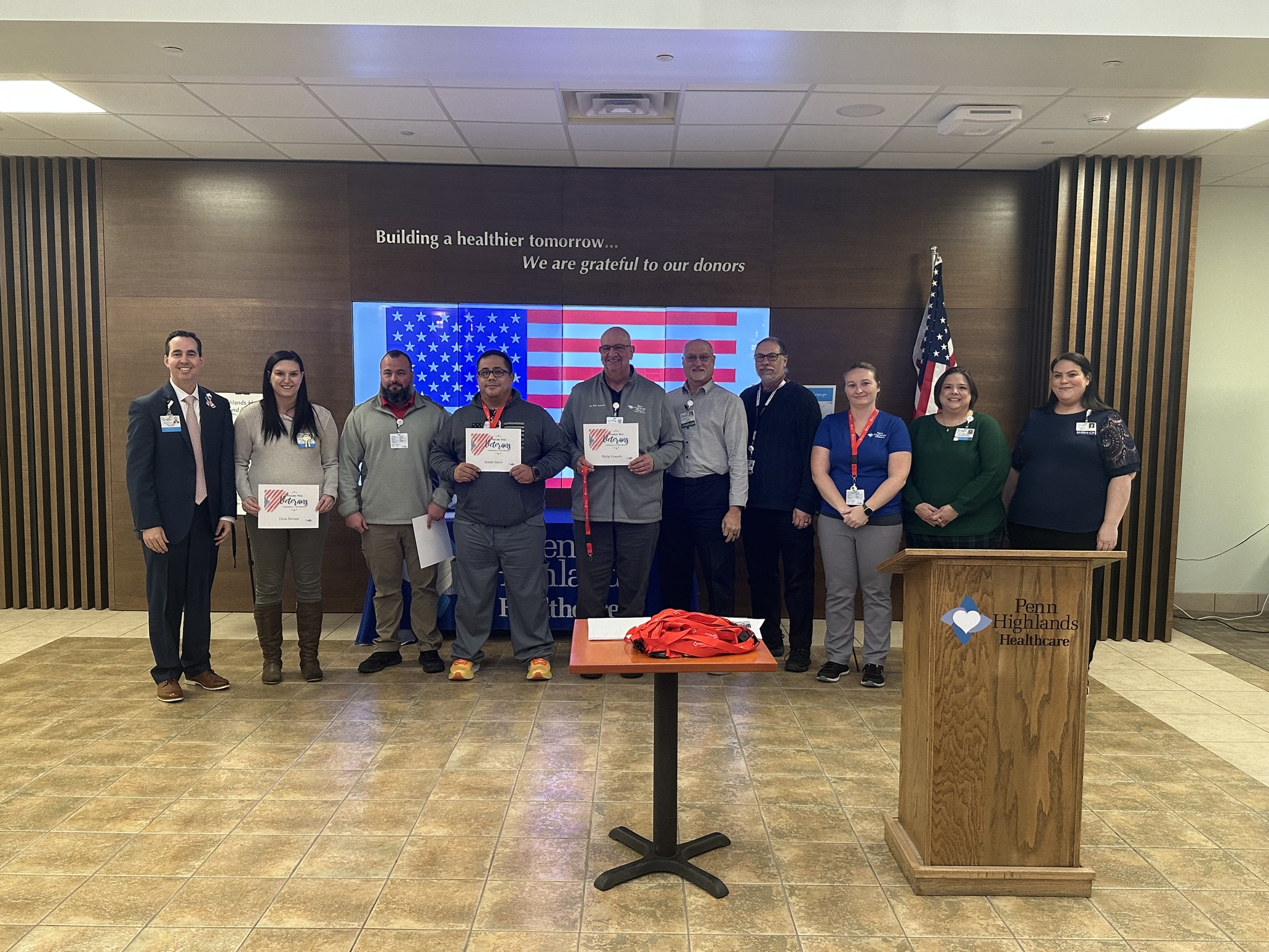 Penn - Employees who are veterans were honored during a program today ...