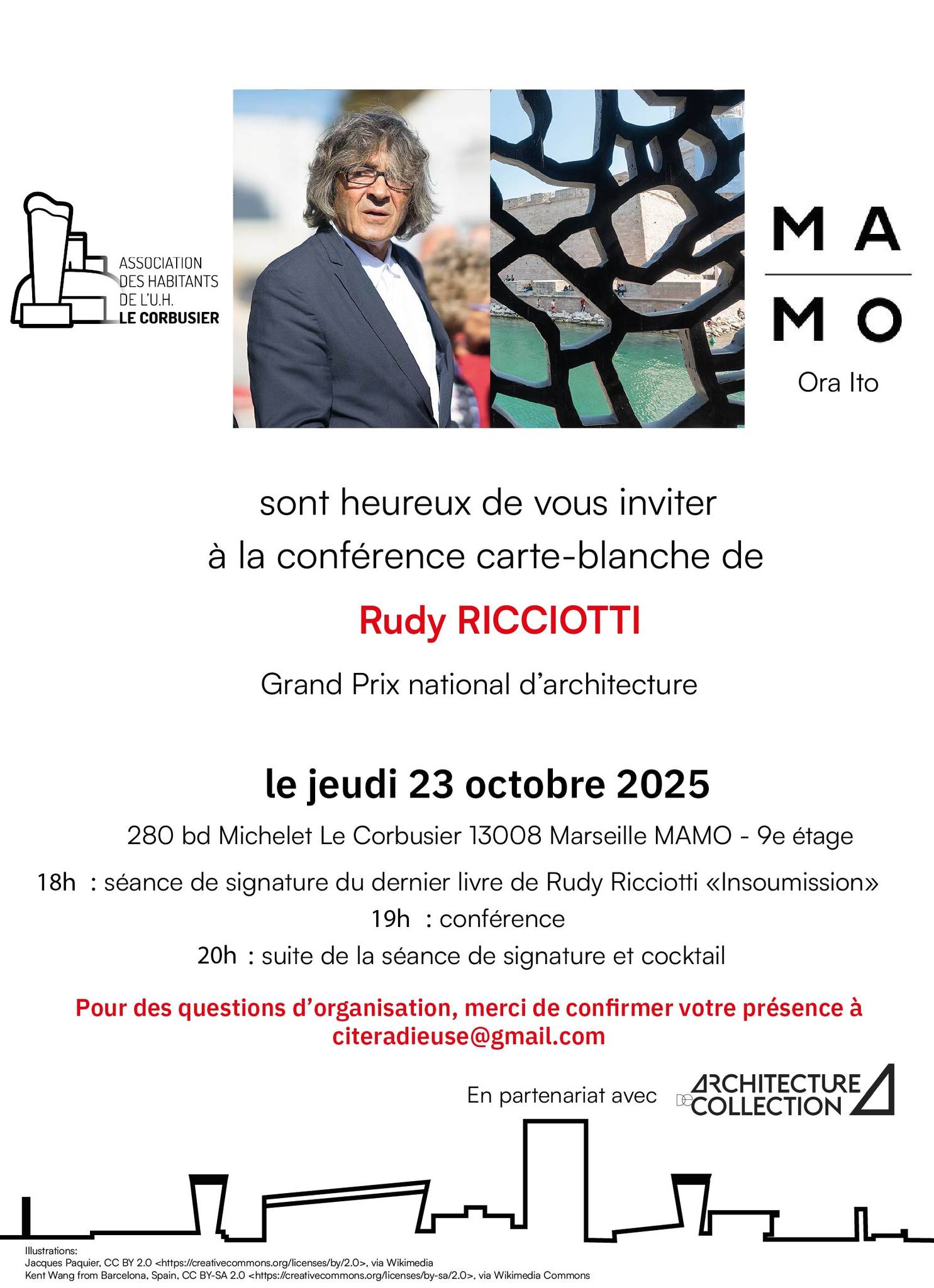 Conférence carte-blanche de Rudy Ricciotti