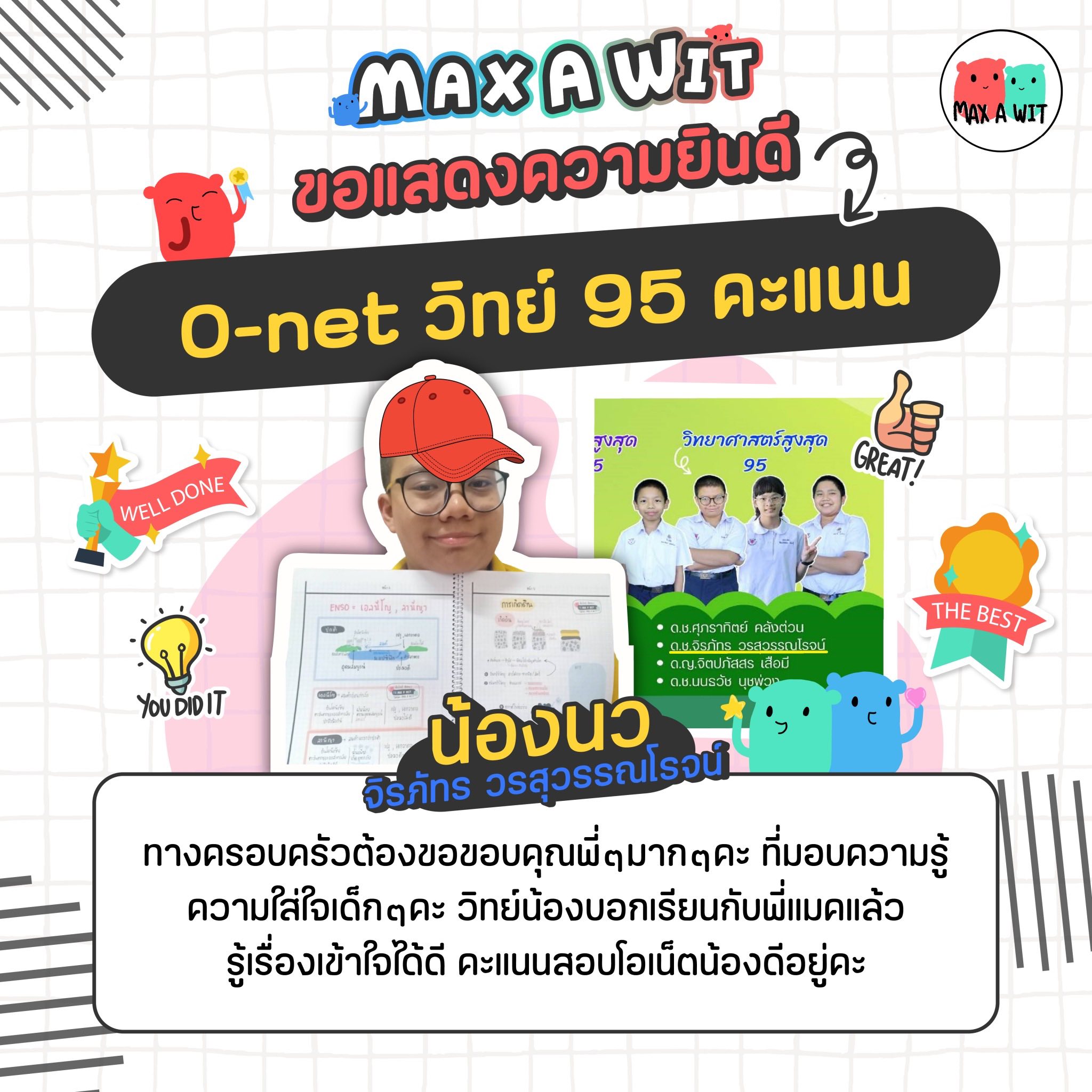 MAX A WIT จัดเต็มวิทย์