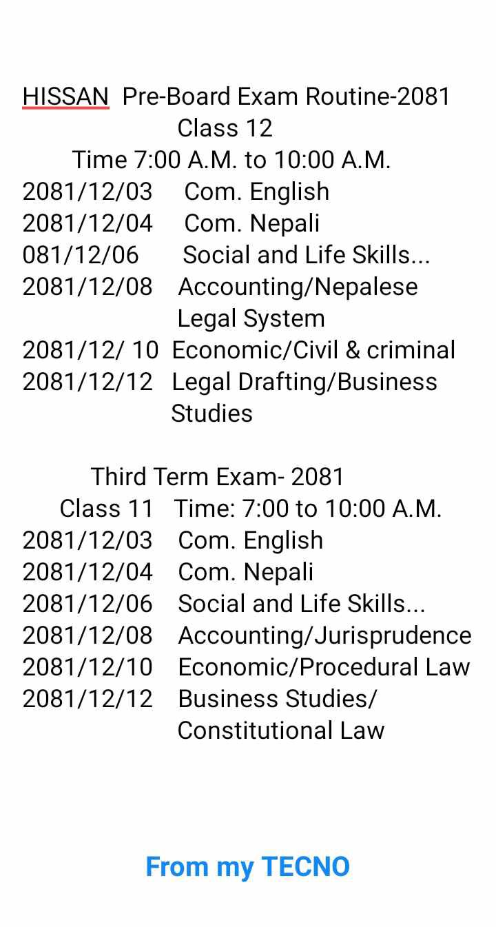 Siddhartha - HISSAN PRE-BOARD EXAM CLASS 12 & THIRD TERM EXAM CLASS 11 ...