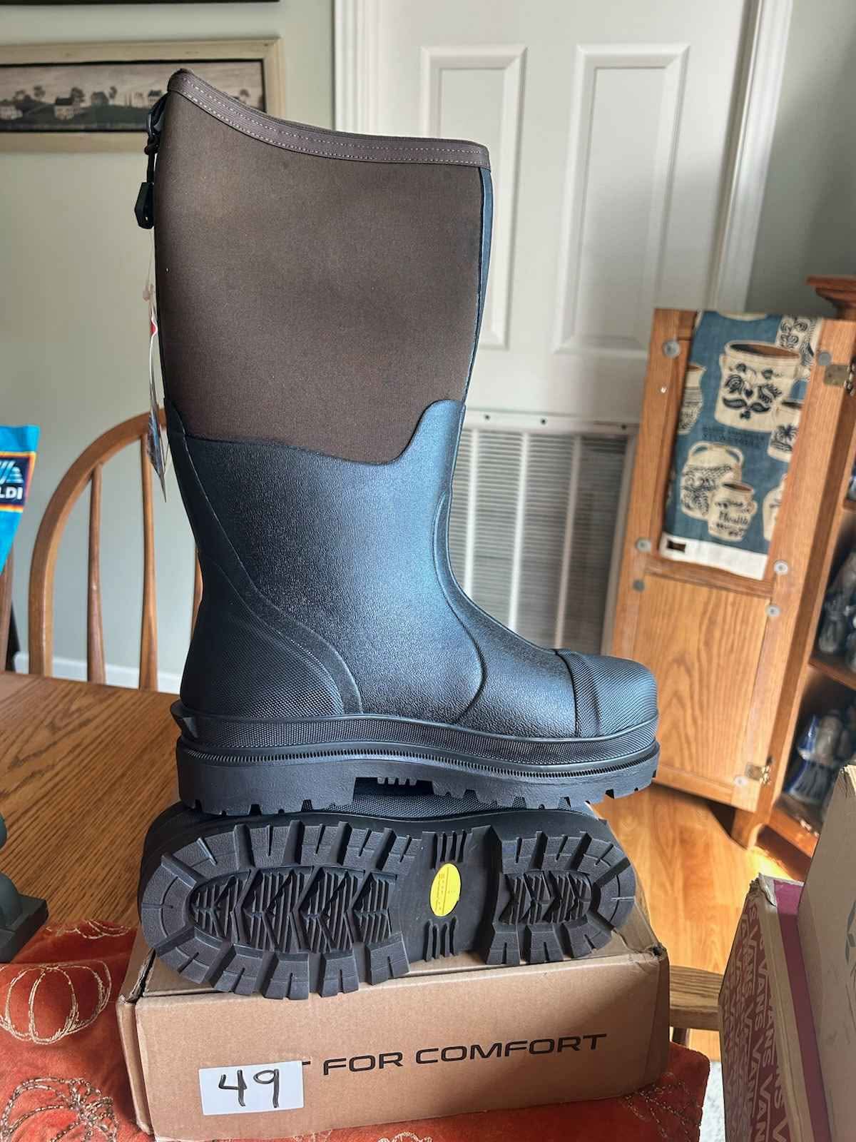 DRYCODE Muck Rubber Waterproof Rain/muck Boots with Steel Shank, Men's ...
