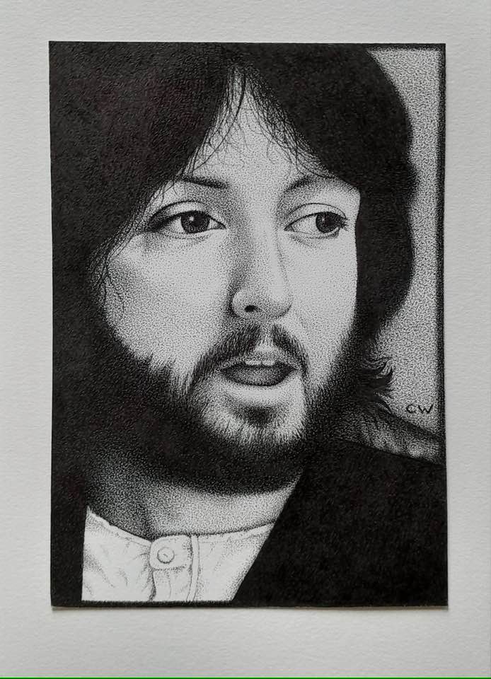 Paul McCartney pencil drawings