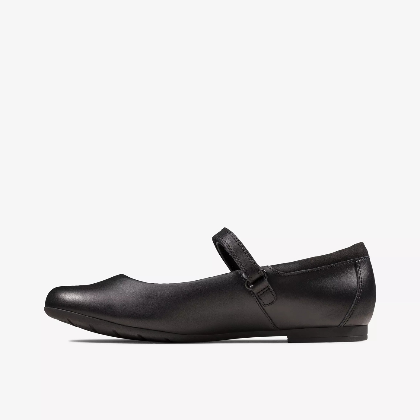 Clarks Scala Pace – Chaussures école Garçons En Cuir Noir, Fermeture Scratch, Confort Et Praticité Au Quotidien
