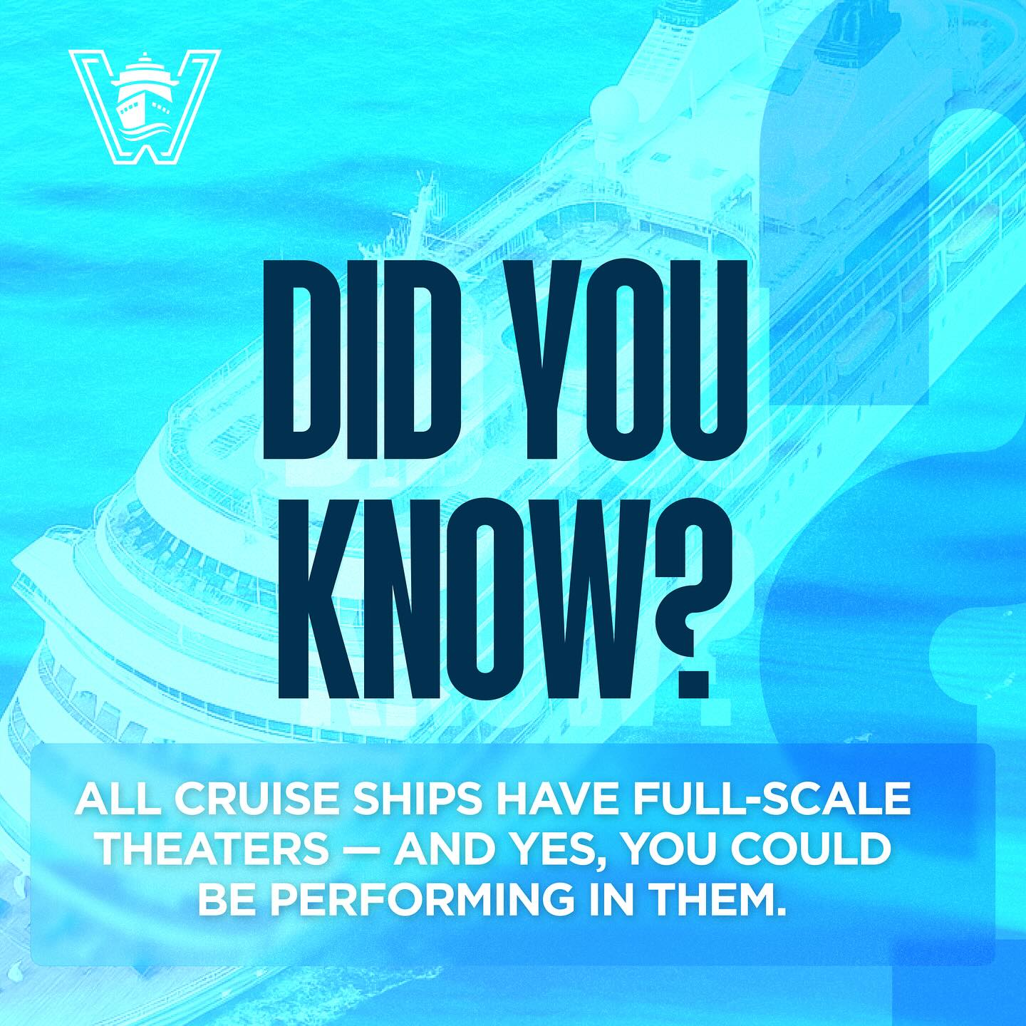 🎭 Did You Know? Most cruise ships... - Warshaw Entertainment | Facebook