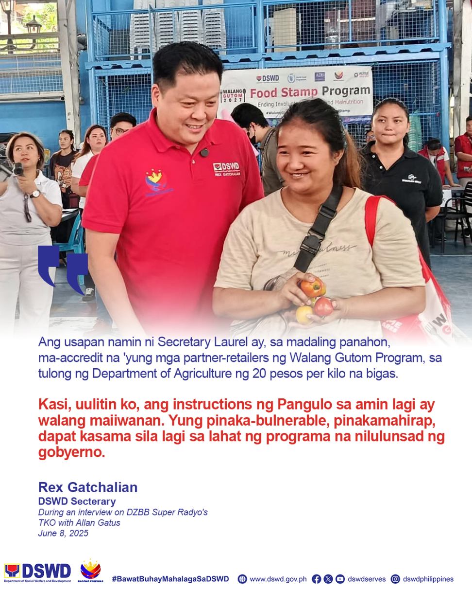 Department - Ibinahagi ni DSWD Secretary REX Gatchalian na ...