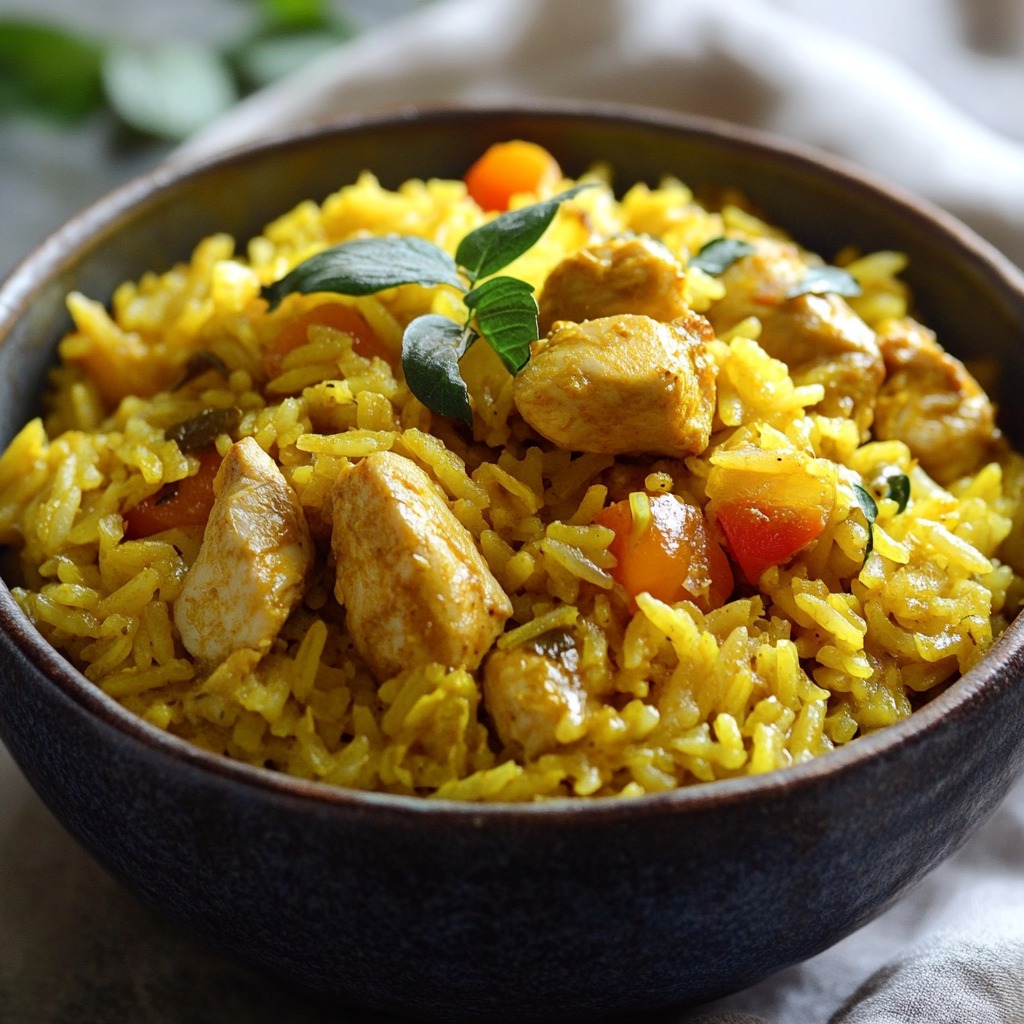 Recette - Riz jaune au curry de poulet : Ingrédients (pour 4 personnes ...