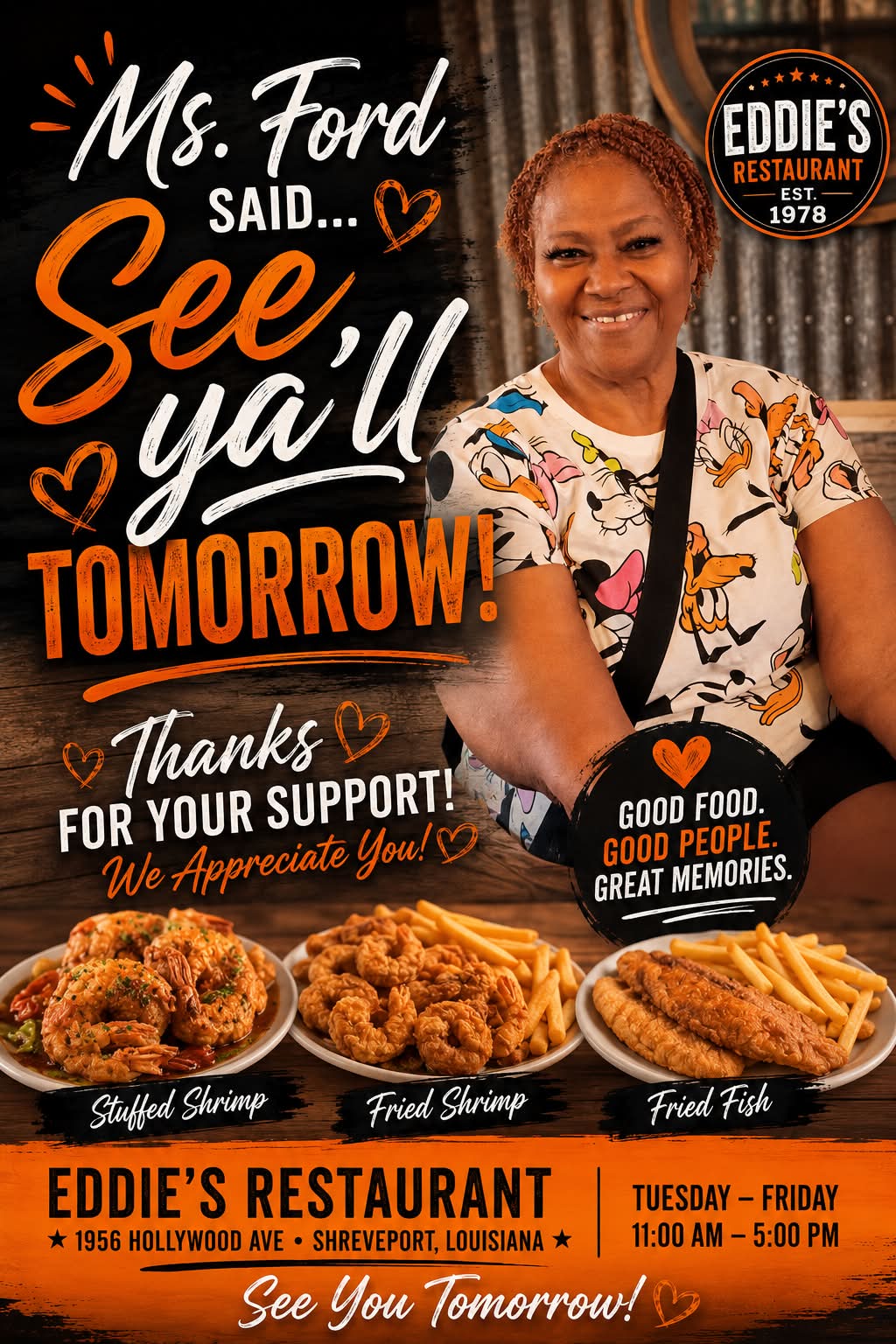 Eddie's Seafood & Soulfood | Shreveport LA