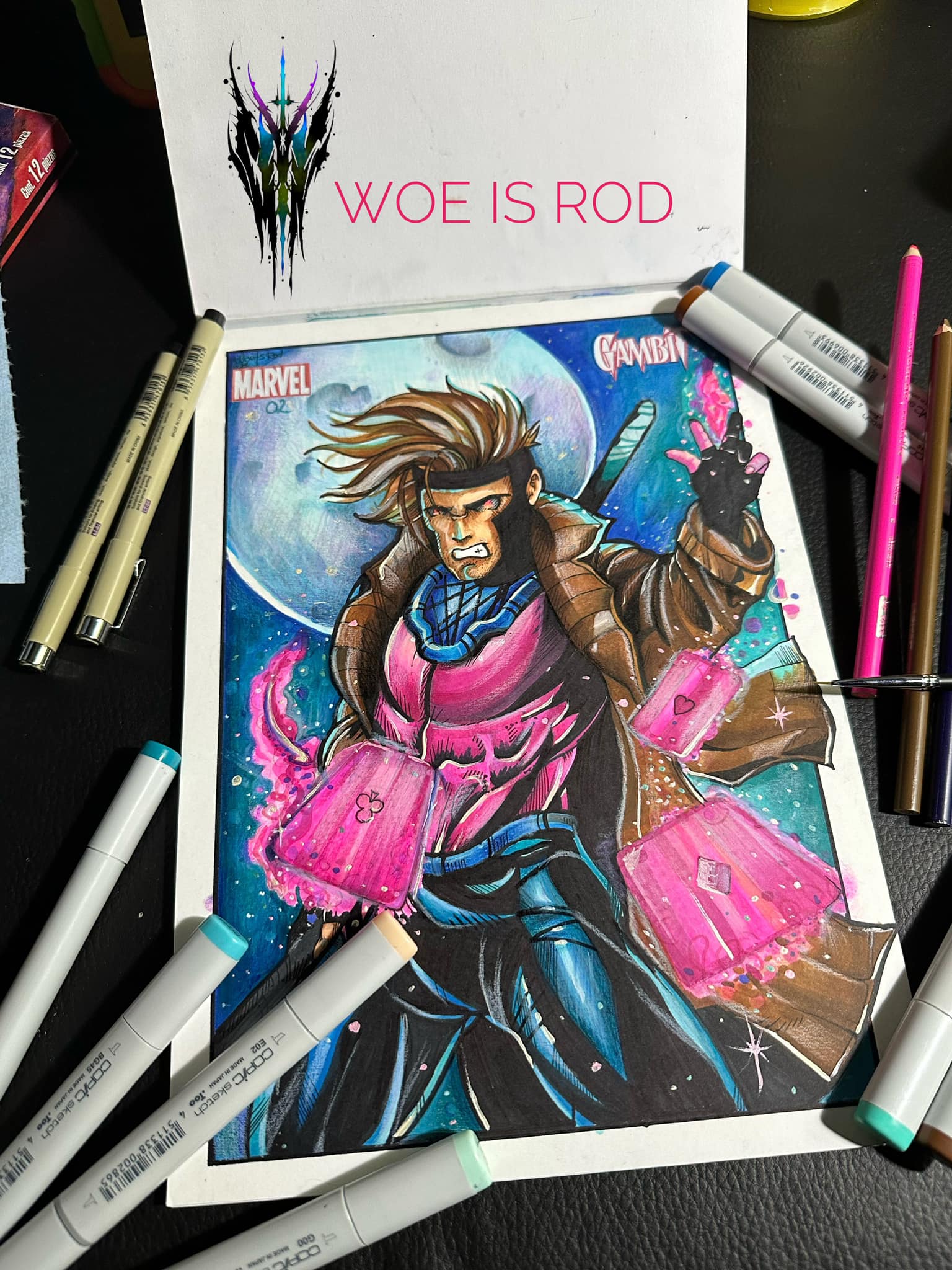 Woe, Is Rod - ♦️🔥Gambit, X-Men🔥🔥 💥Ilustracion realizada...