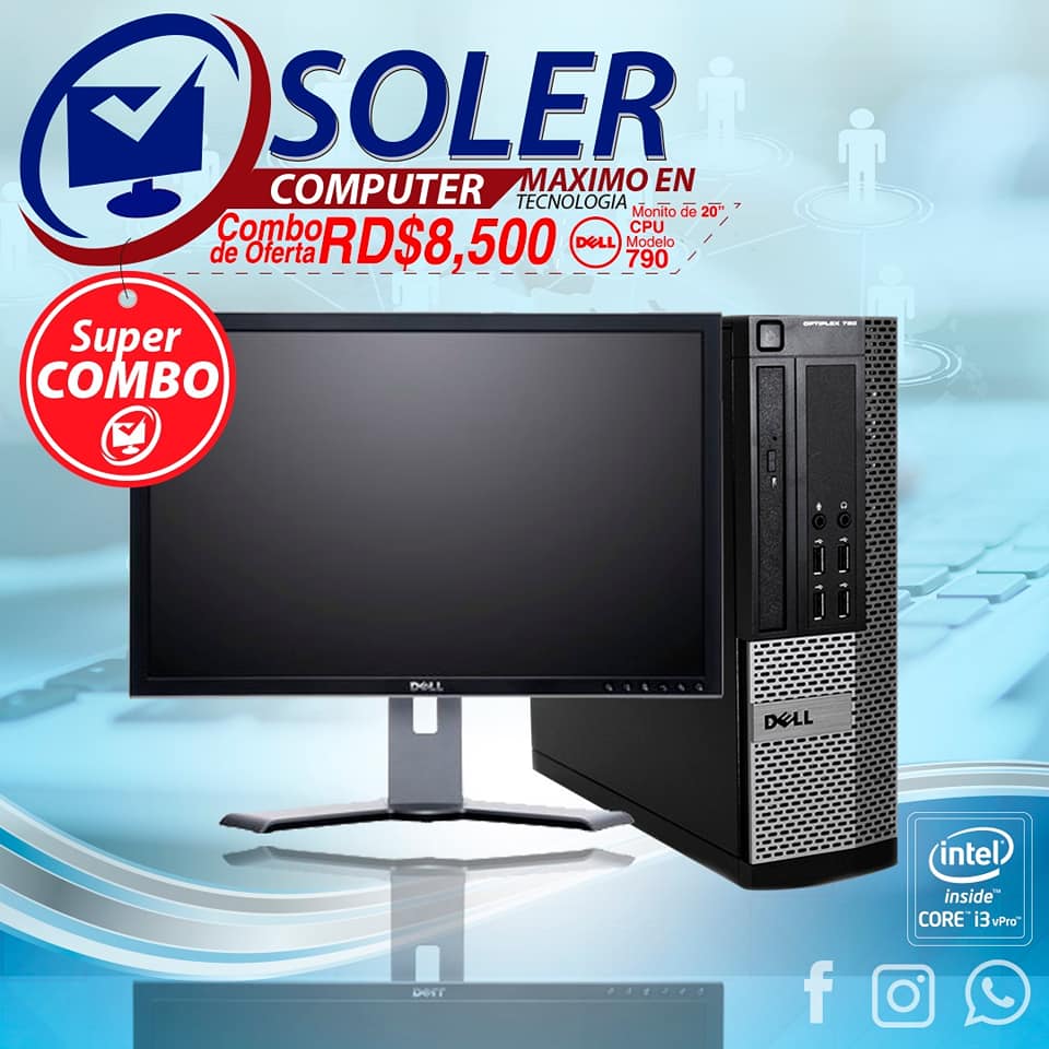Soler computer - Computadora Dell 790, 390, Intel core i3, 4gb Ram ddr3 ...