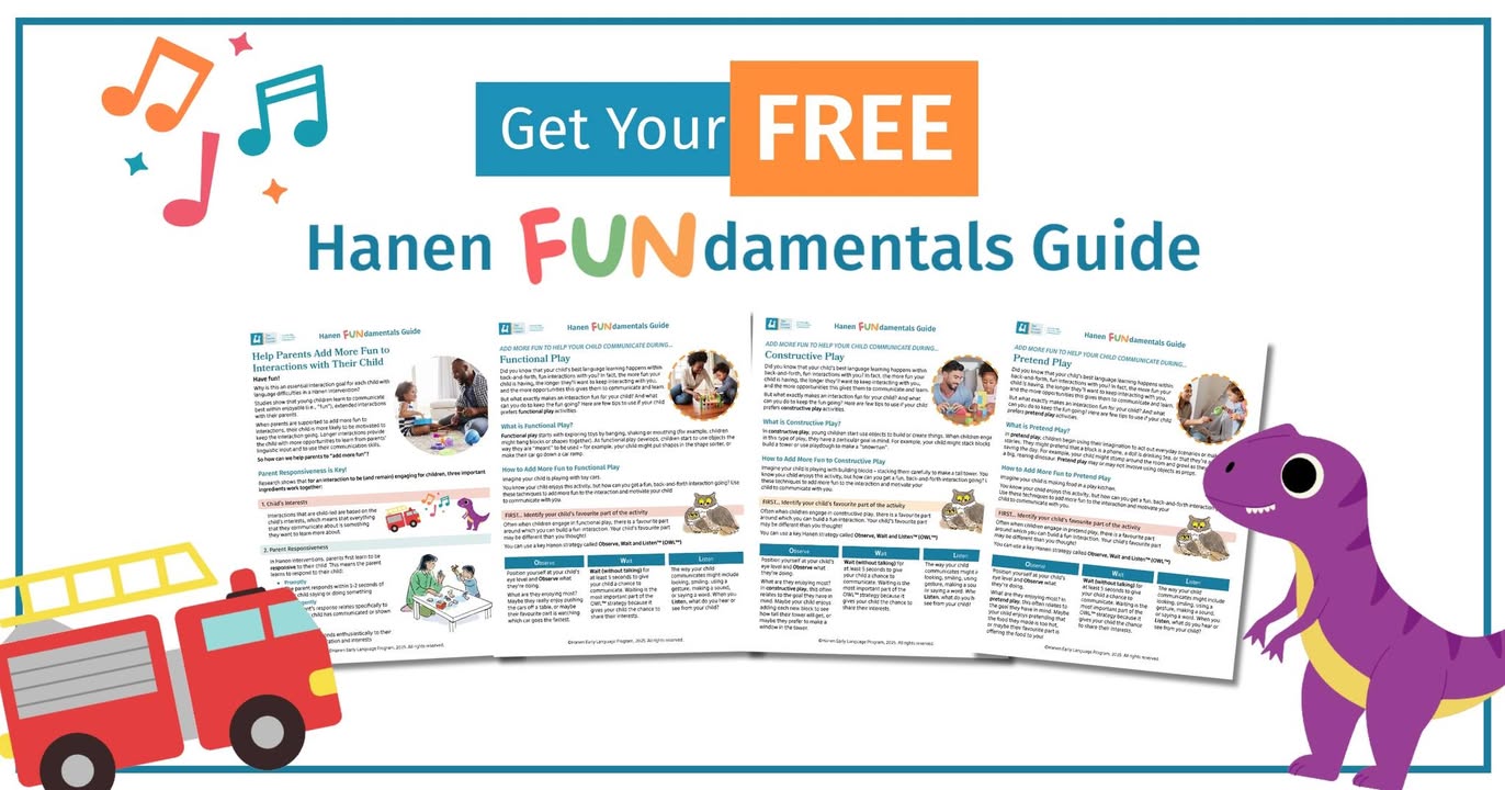 The Hanen Centre - Are you an SLP interested in learning more about how ...