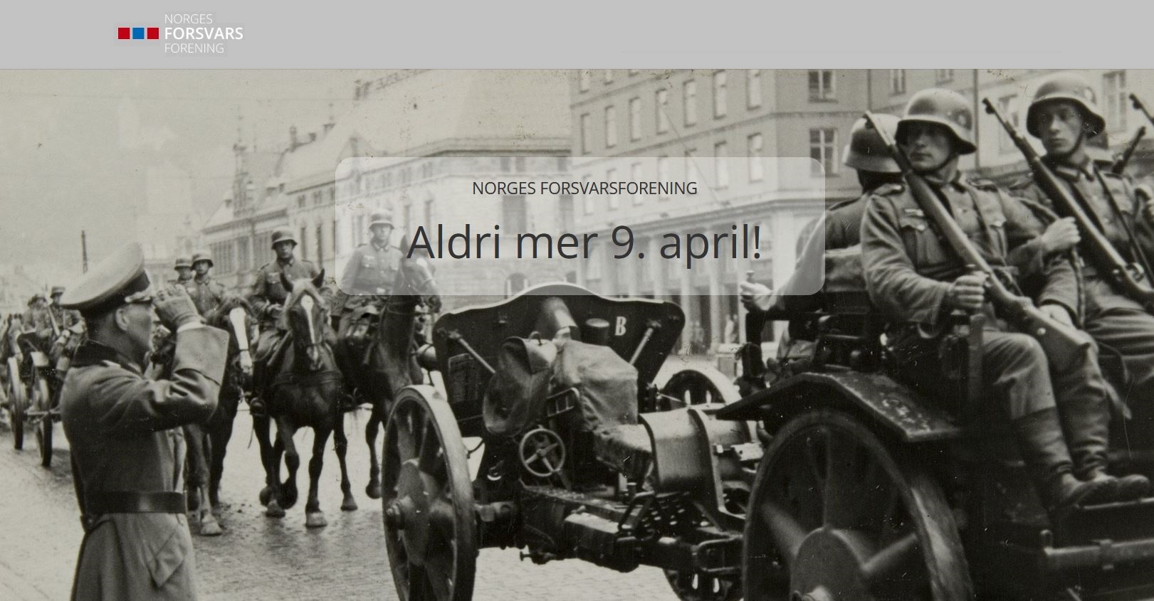 Aldri mer 9. April - Tema - BEREDSKAP!
