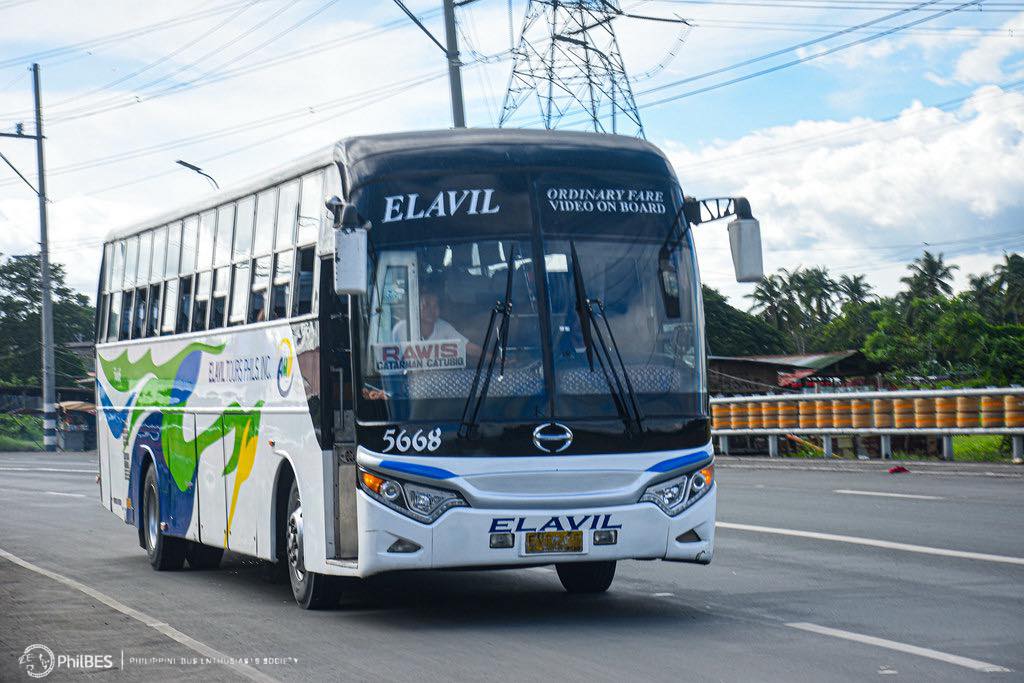 Philippine - Elavil Tours Phils., Inc.- 5668 🚌: Hino RK1JST 1425 🇯🇵 ...