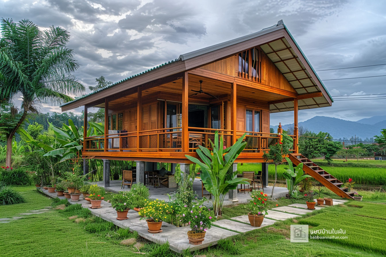 แบบบ้านในฝัน - ไอเดียแบบบ้านสวนหลังกะทัดรัดยกพื้นสูง... | Facebook