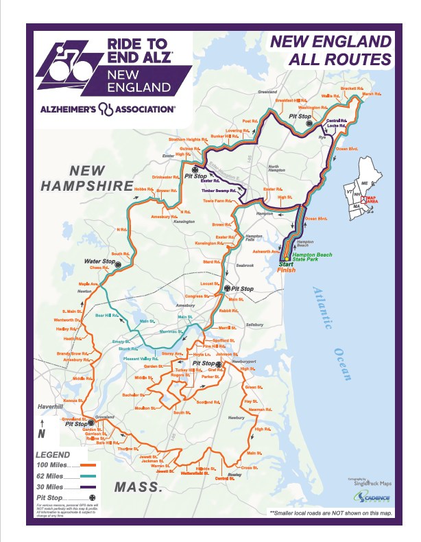 Stratham - 🟣🟣RIDE TO END ALZ 2025🟣🟣 will be coming through Stratham on ...