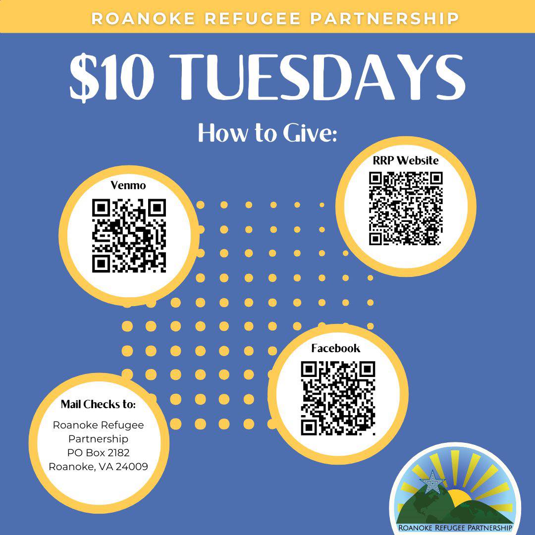 Evening update: We’re... - Roanoke Refugee Partnership | Facebook