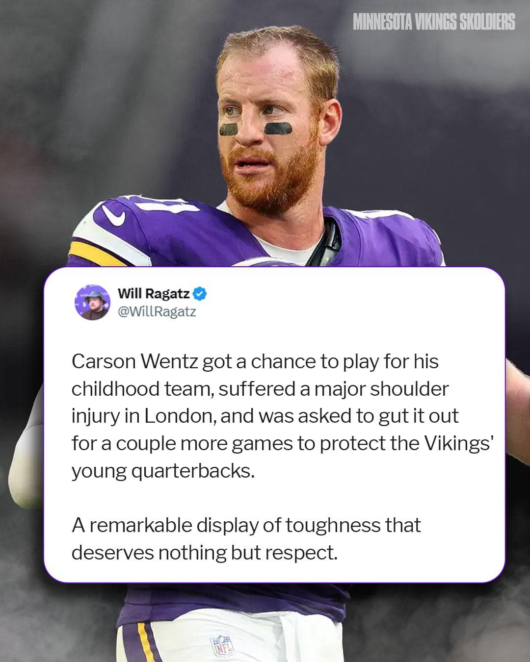 Minnesota - Played through pain for the team he grew up rooting for. 💜 ...