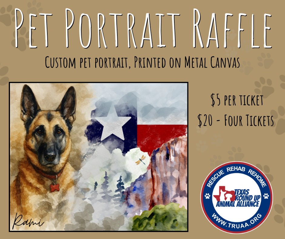 Texas - 🎨 Win a Custom Pet Portrait! Enter for your chance to win a one ...