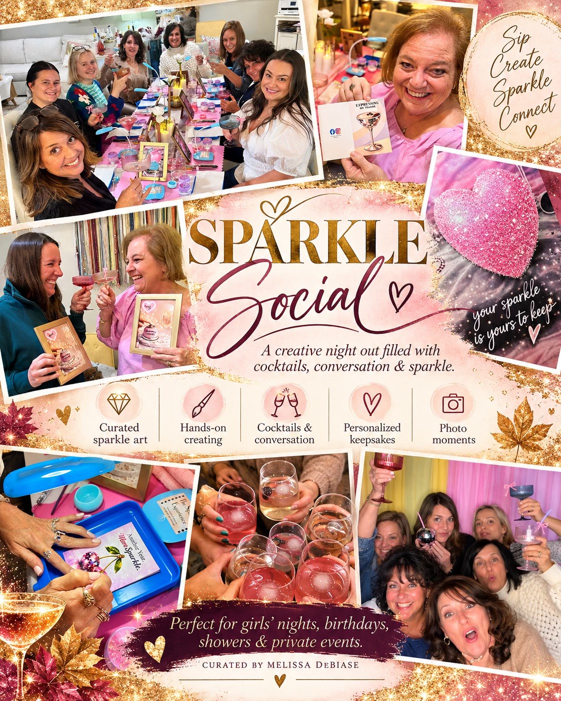 Christmas Sparkle Art Party