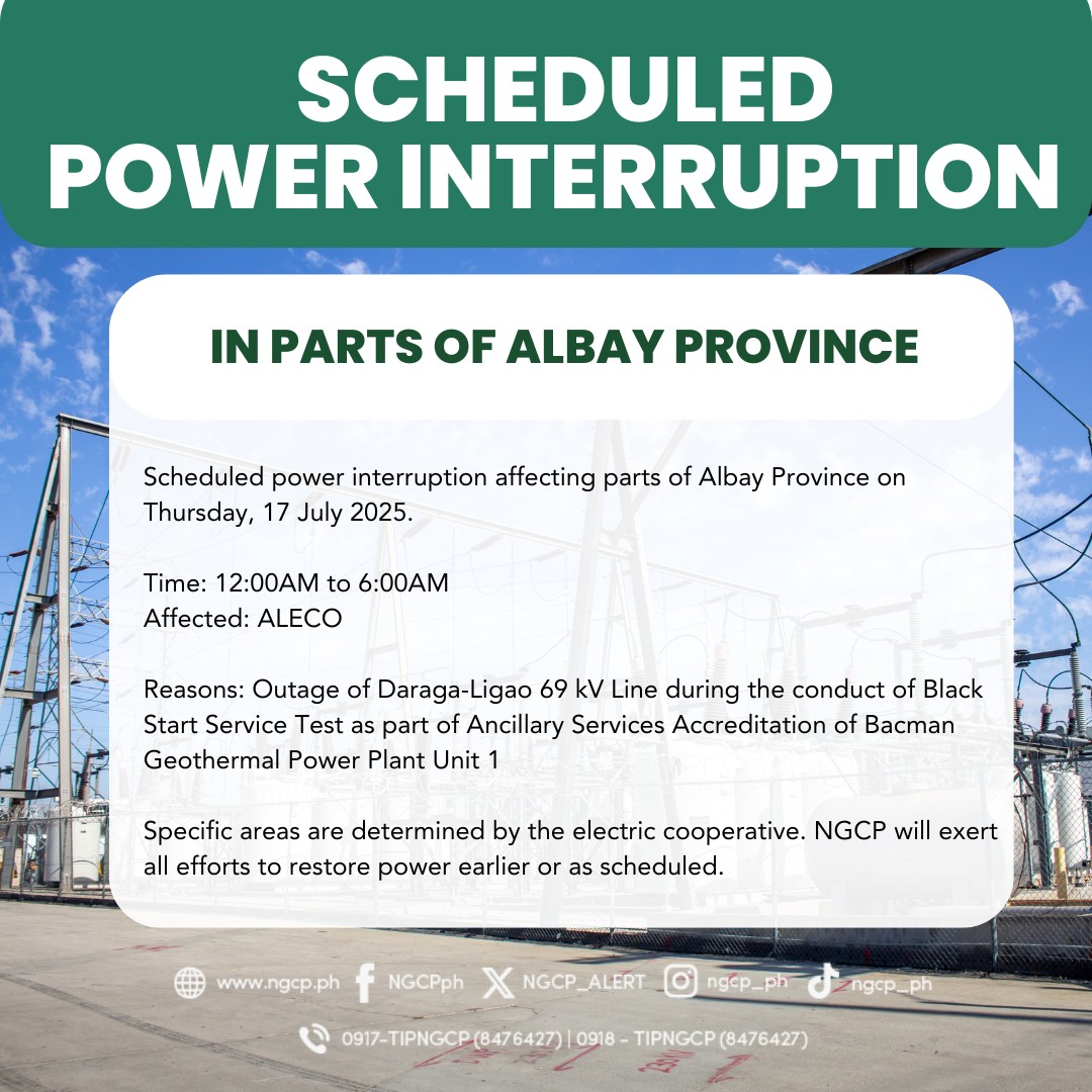 Scheduled... - National Grid Corporation of the Philippines | Facebook