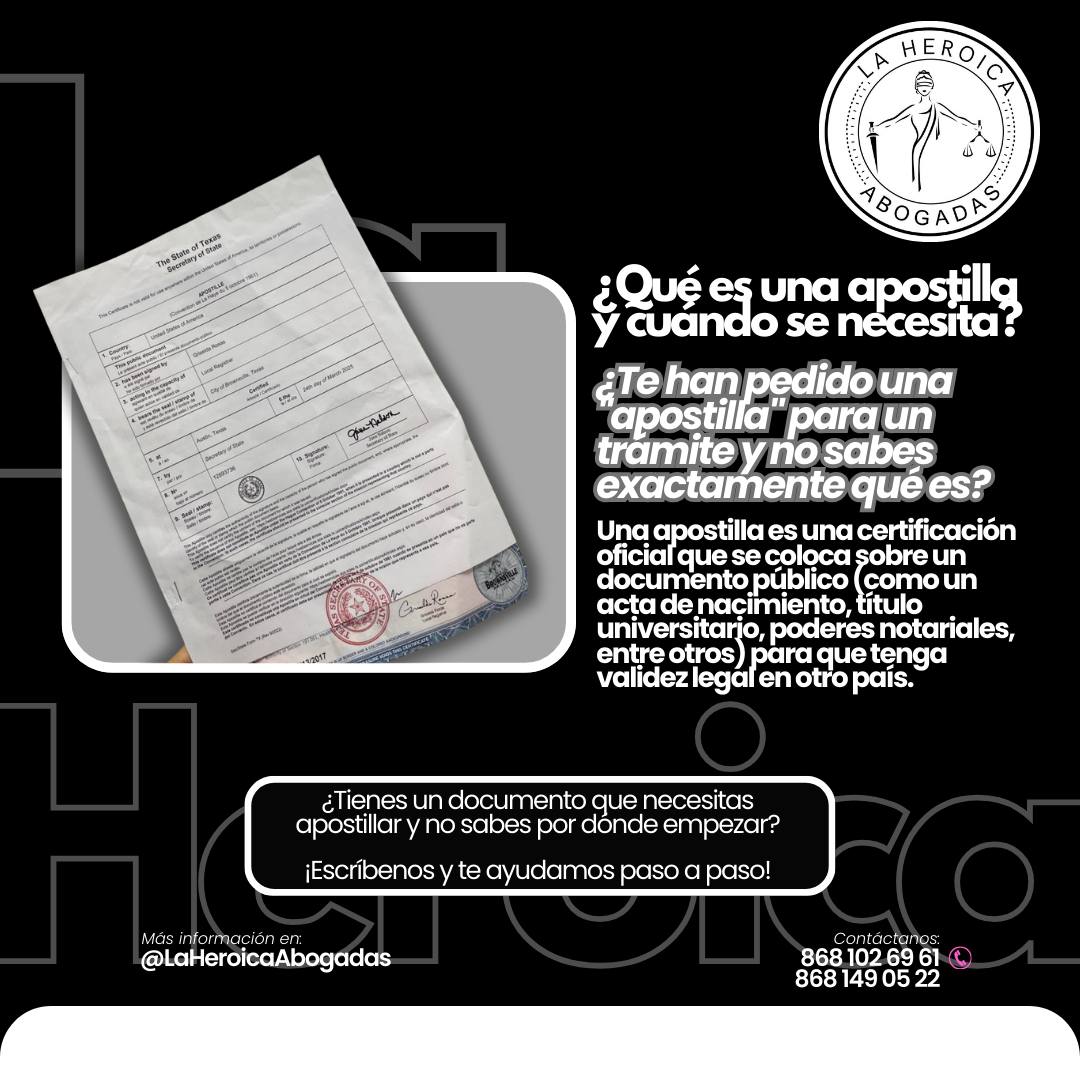 La Heroica - 📄 ¿Qué es una apostilla y cuándo la... | Facebook