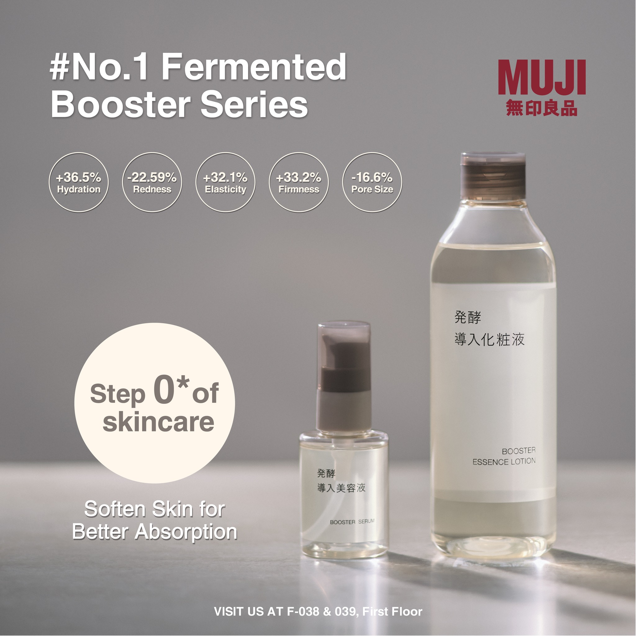 The Mall, - Awaken your skin’s natural glow with MUJI Fermented Booster ...